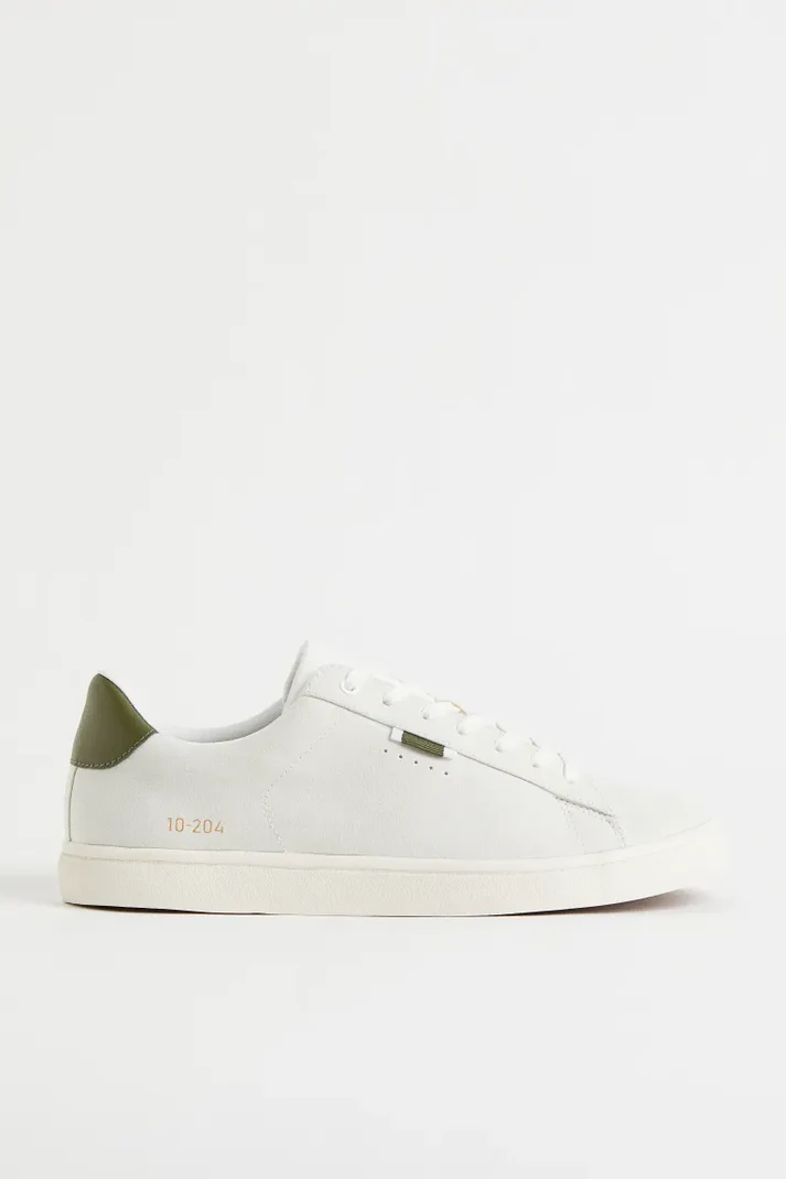 Faux Leather Sneakers - 图片 2