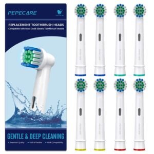 Toothbrush Heads for Oral B - Pack of 8 (EB-17A)
