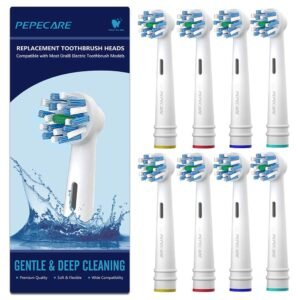 Toothbrush Heads for Oral B - Pack of 8 (EB-50A)